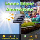 LUCES NAVIDEÑAS CON PANEL SOLAR - Colores